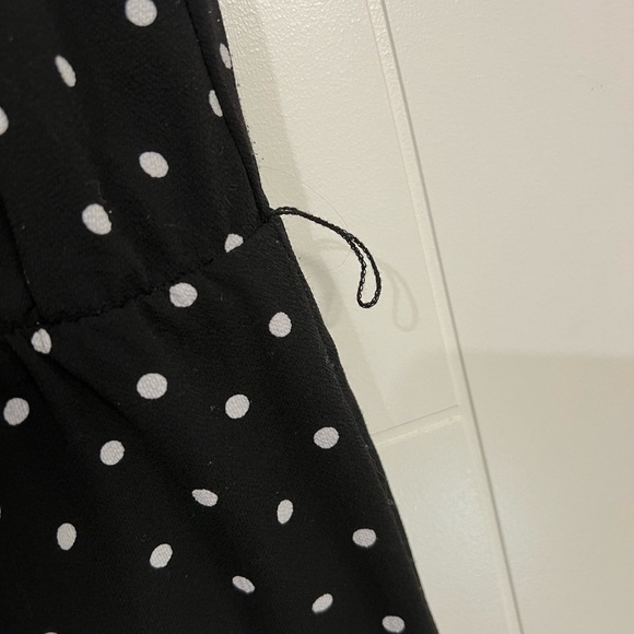 Suzy Shier Polka Dot Flowy Jumpsuit with Elastic Waist - Size S Missing belt! - Picture 5 of 7
